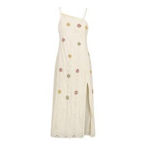 Anthropologie Mahila White Eyelet Embroidered Cotton Maxi Dress M Boho